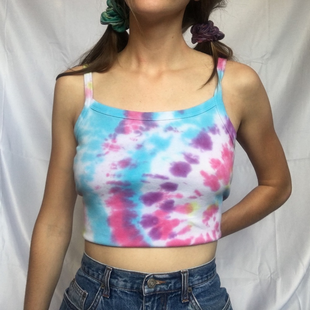 Rainbow tie dye tank